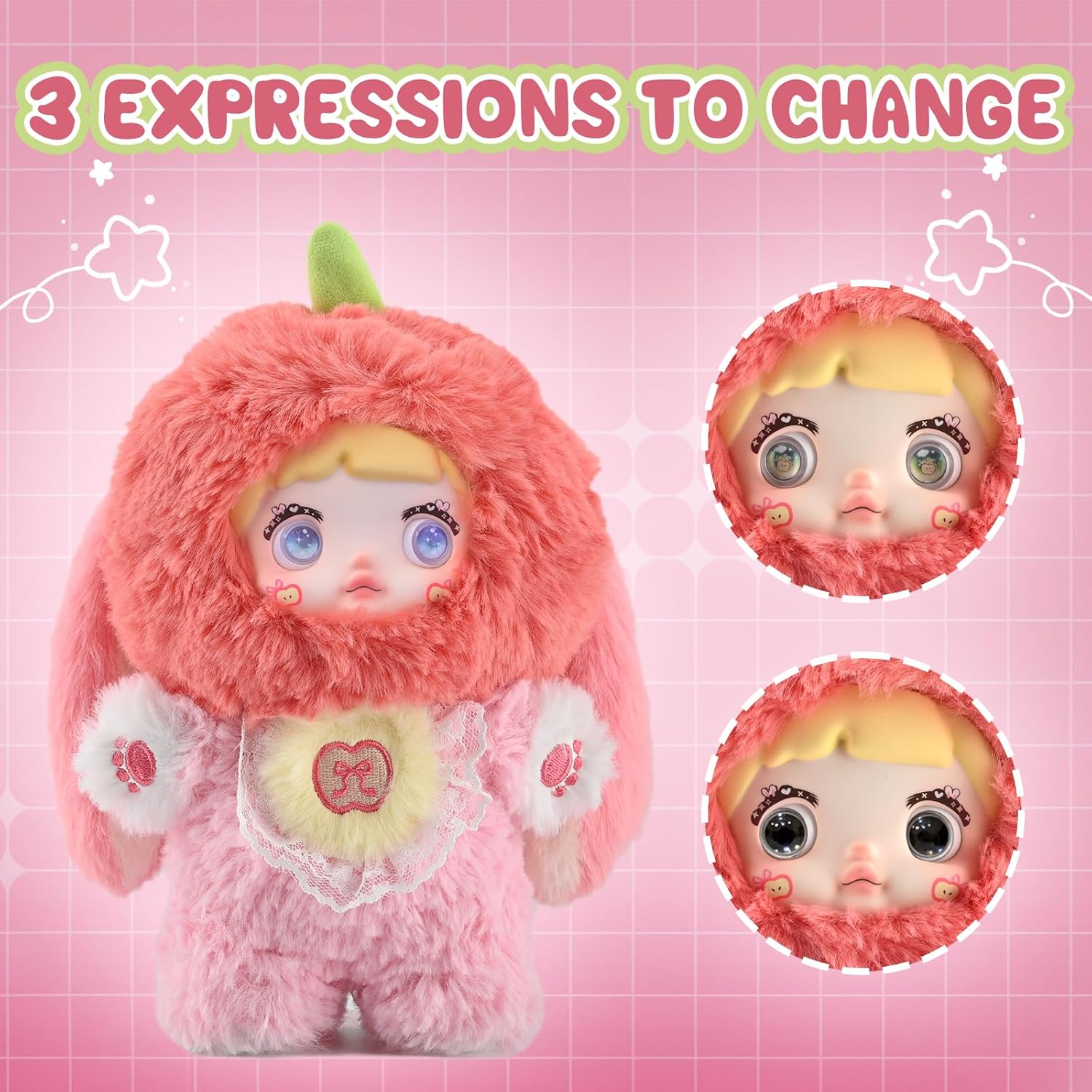 Blind Box Interesting Fruits Series Plush - 3 Expressions Adorable Mystery Plush Toys for Collectors - 7.1IN Random Surprise Doll with Unique Designs, 1PCS (Upgrade Packaging) - Image 5