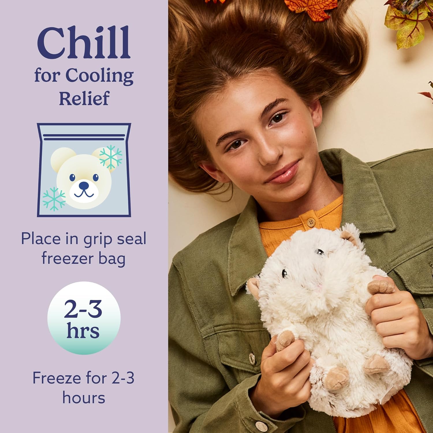 warmies Microwavable & Weighted Stuffed Animals, Hamster - Heated Stuffed Animal Plushie for Warmth & Comfort - Cute Soft Plush Toys for Adults & Children (Boys, Girls, Babies & Toddlers) - Image 5