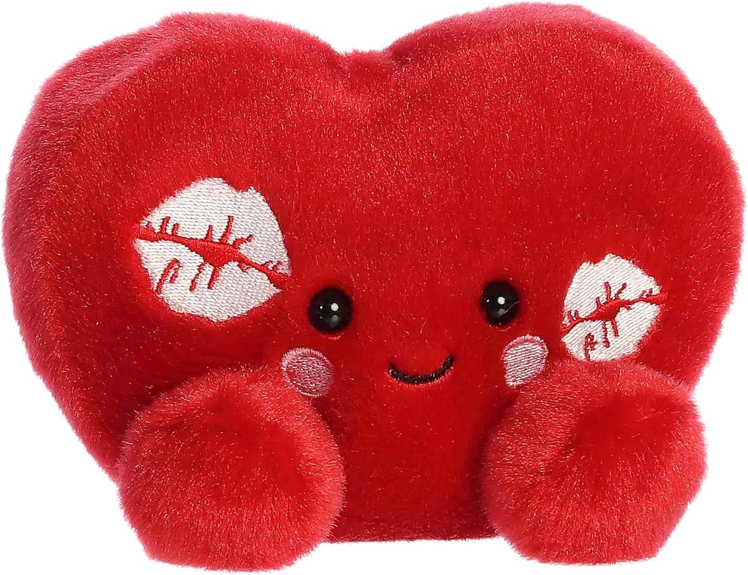 Aurora Adorable Palm Pals Kimi Kisses Heart Stuffed Animal - Fun Seasonal Plush For Kids and Adult Collectors - Perfect for Decorating Rooms and Valentine's Day - Red 5 Inches - Image 2