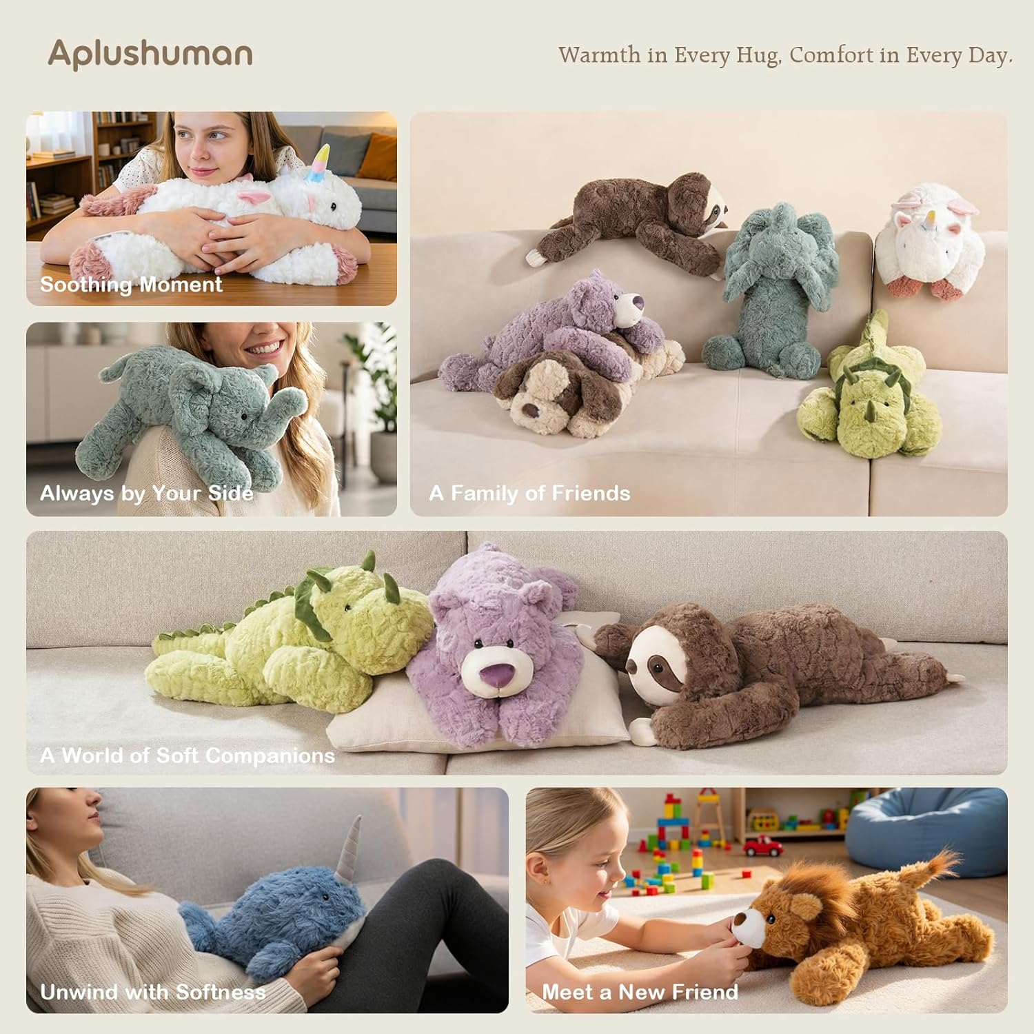 1.8 lb Purple Bear Weighted Stuffed Animal | Microwavable Heatable & Coolable Heating Pad with Tourmaline Beads & Lavender | Long Lasting Cozy Warmth Plush Toy | Includes Gift Box & Greeting Card - Image 7