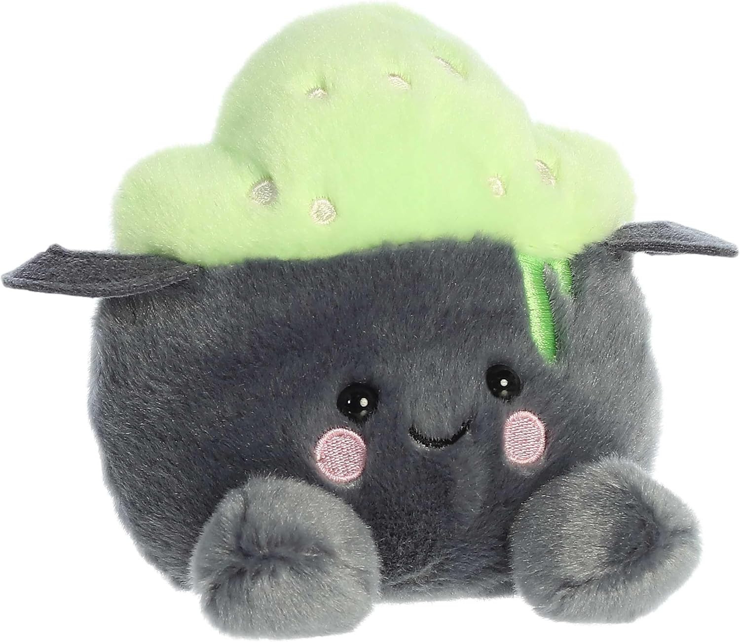 Aurora® Spooky Palm Pals™ Bubbly Cauldron™ Stuffed Animal - Fun Collectible Plush for Kids and Adult Collectors - Perfect for Decorating Rooms and Birthday Gifts - Gray 6 Inches - Image 3