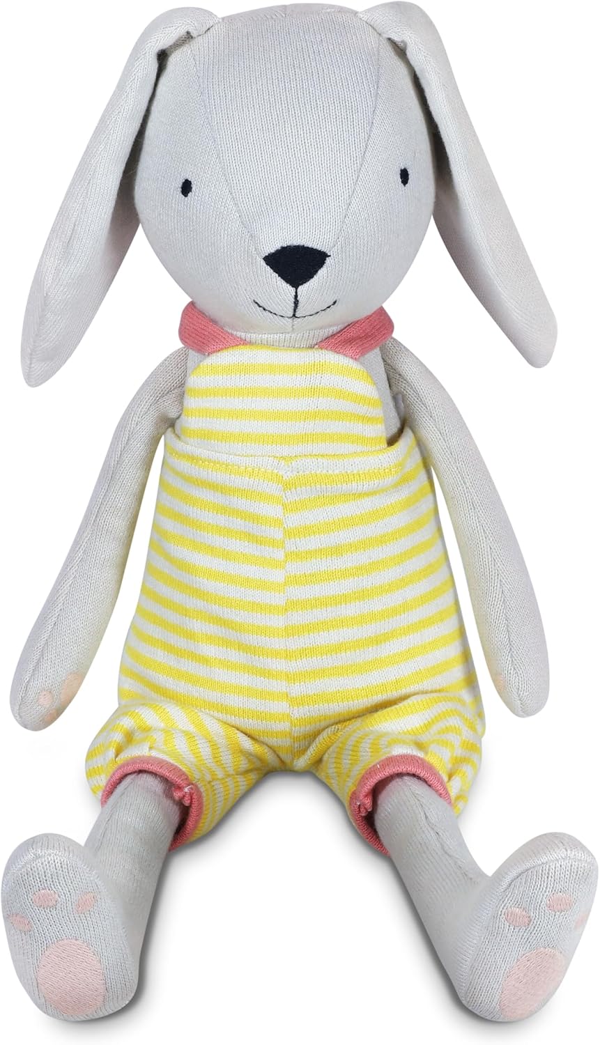 Apple Park Kids Knit Pals 16.5" Soft Toy Stuffed Animal Benny | Non-Toxic, Hypoallergenic, 100% Organic Cotton for 0m+