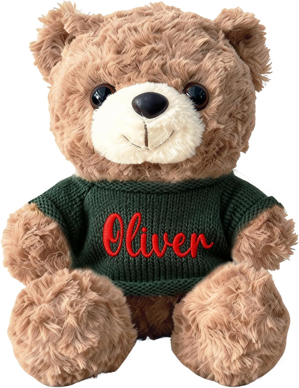 OELTTG Personalized Teddy Bear with Embroidered Name, Soft Plush Stuffed Animal, Customized Sweater Teddy Bear Unique Gift for Birthday Christmas Baby Shower Kids Adults