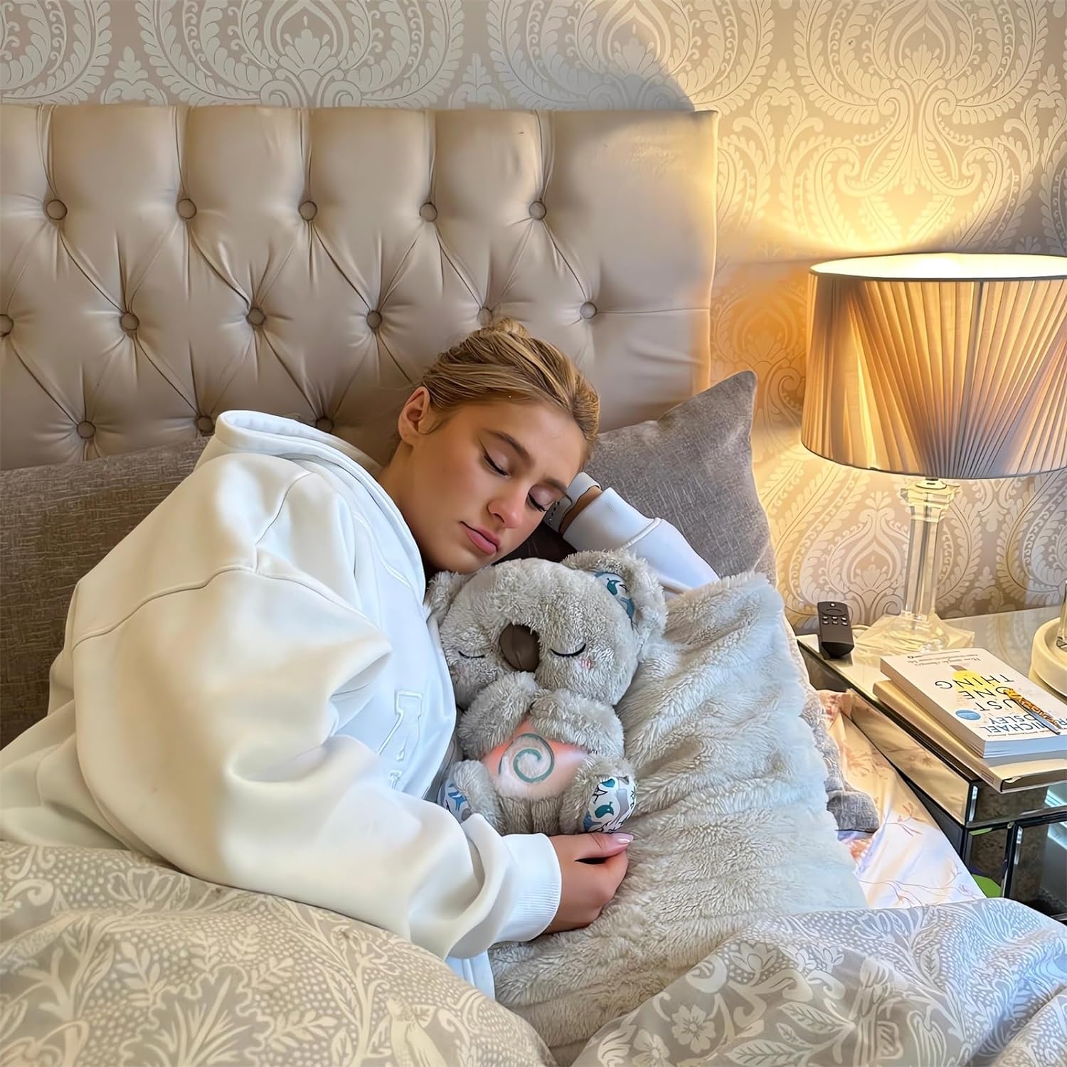 The Relief Koala Sleeping Plush Breathing, Koala Breathing Stuffed Animal Evoraco Soothing Evora Anxiety Relief Koalas Calm Sleeping Buddy Mush Plush with Heartbeat (1PC) - Image 5
