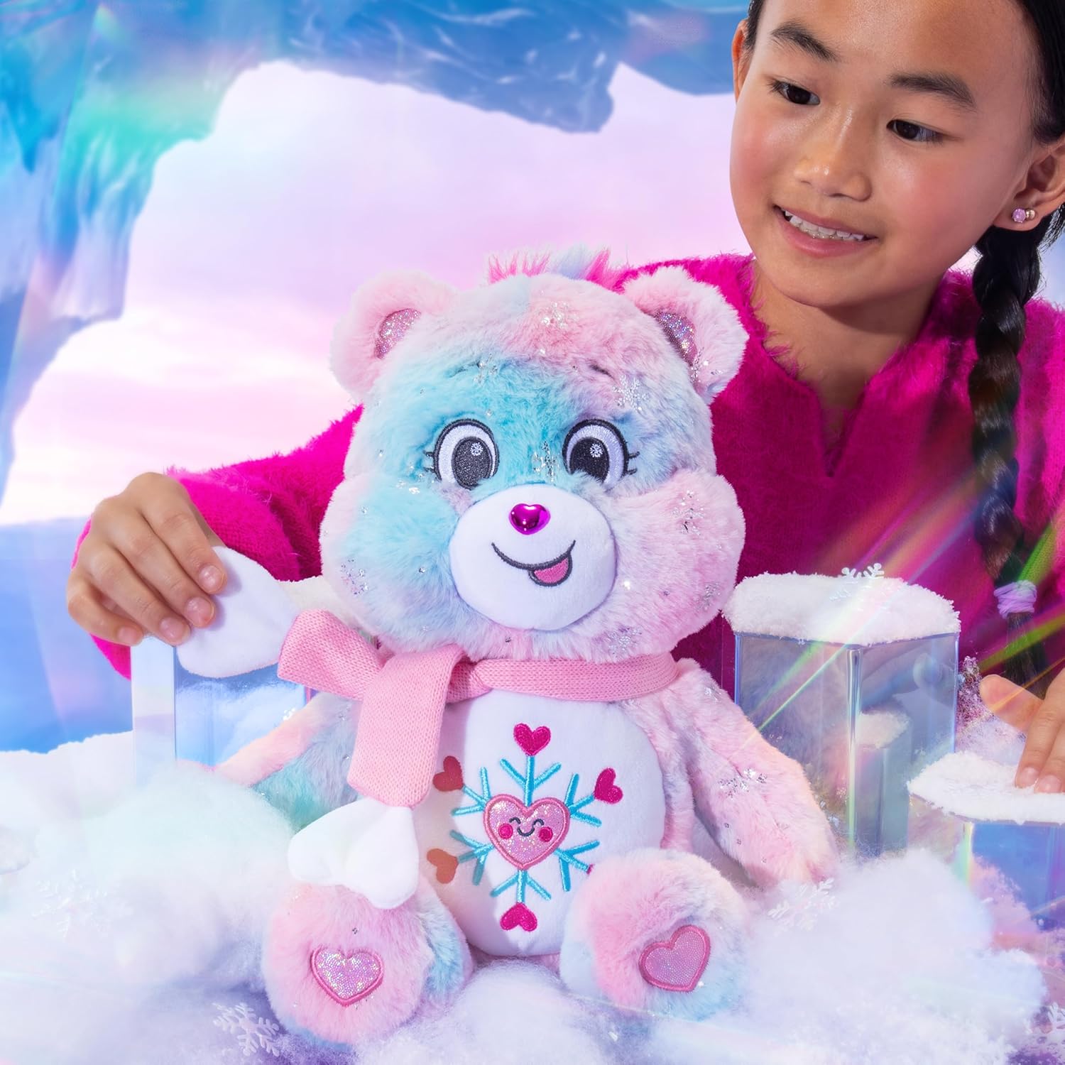 Care Bears - Collector Edition 14" Snowflake Sparkle Bear - Medium Size Plush - Soft, Huggable Plushie, Stuffed Animal for Girls and Boys, Ages 4+ - Amazon Exclusive - Image 7