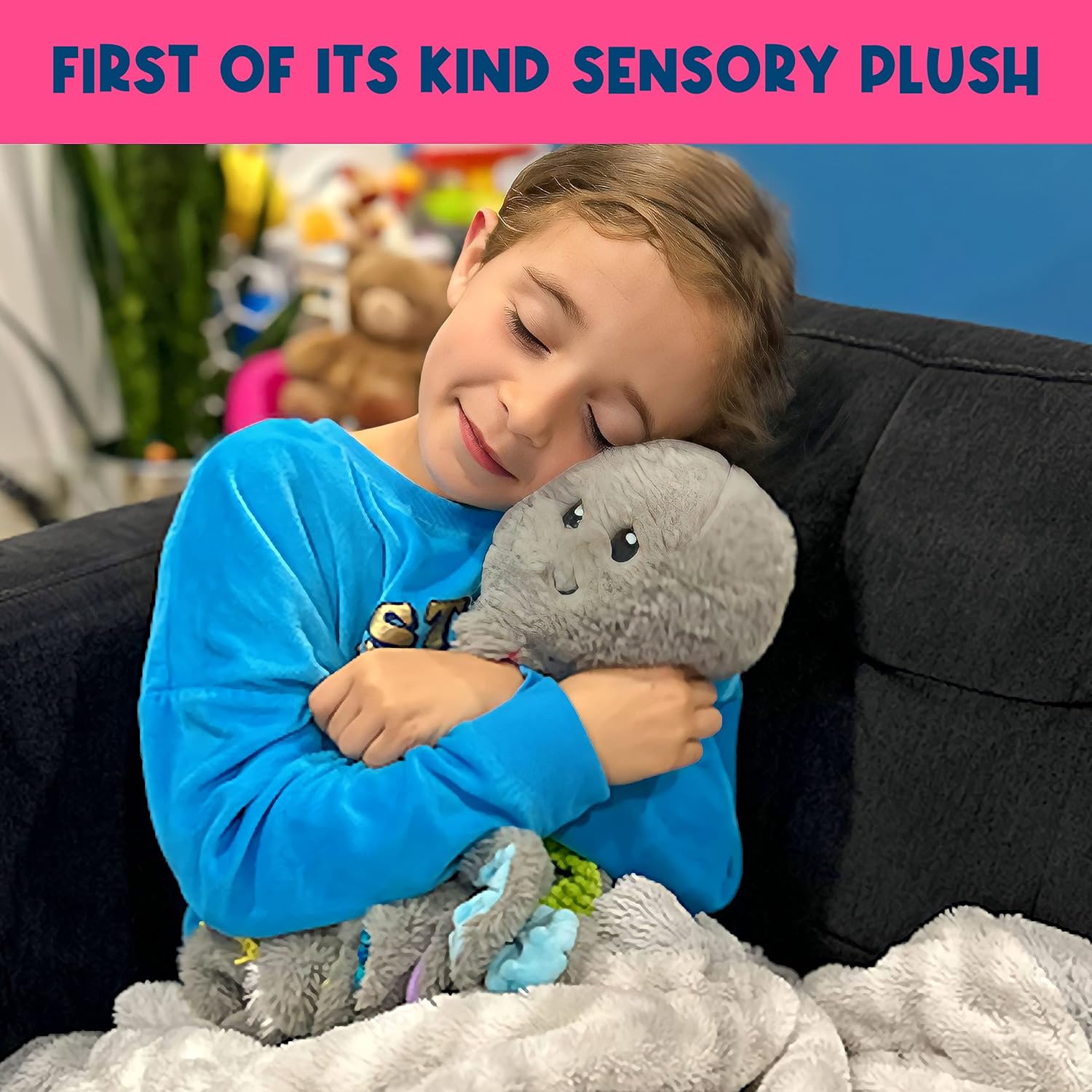 MEAVIA Sensory Octopus Plush Toy, Fidget Plush for Special Needs and Sensory Fun, FEELix Collection - Image 2