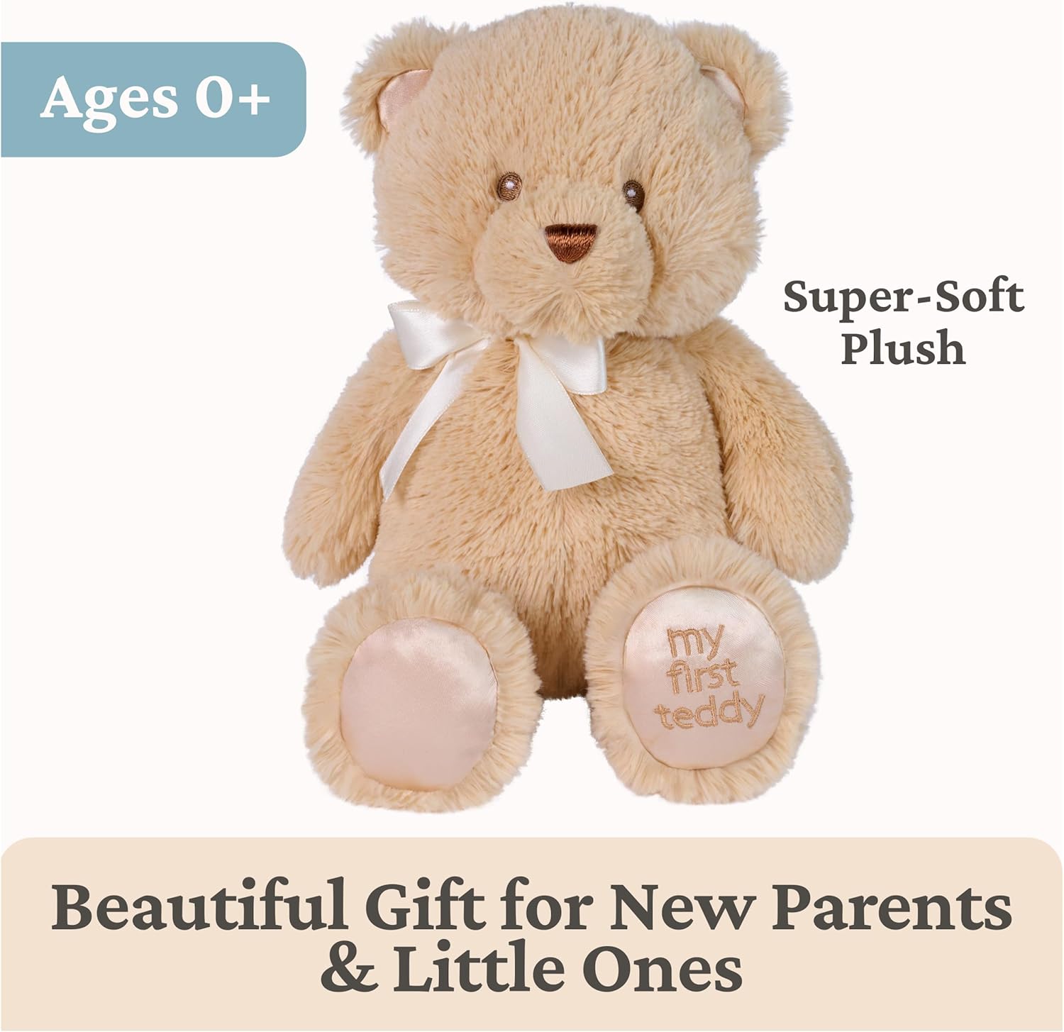 GUND Baby My First Teddy Bear, Ultra Soft Animal Plush Toy for Babies and Newborns, Light Brown/Tan, 10” - Image 3