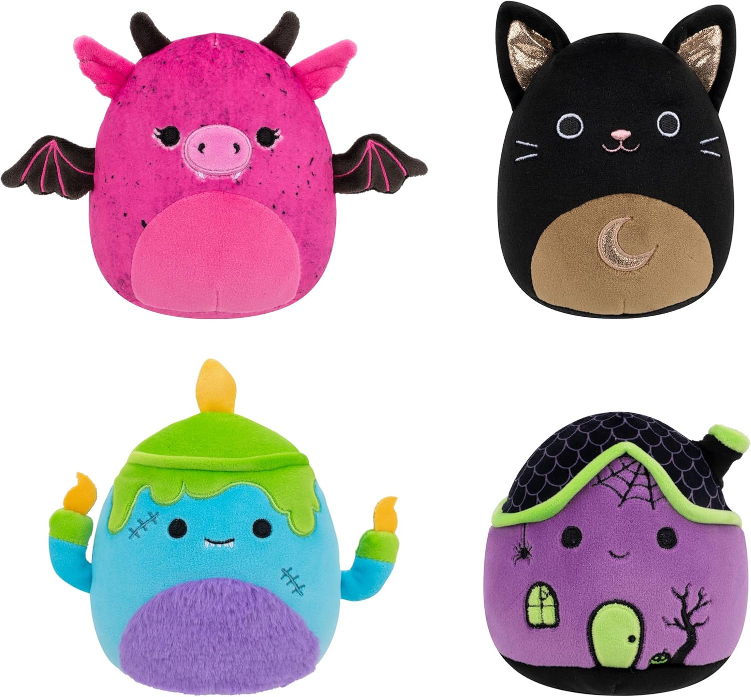 Squishmallows Original Halloween 4-Pack – Official Jazwares Plush (Little) (Amazon Exclusive)