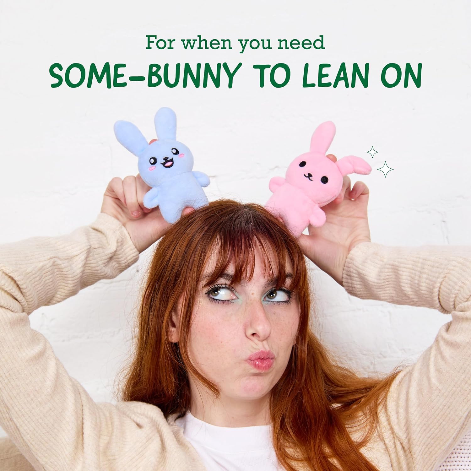 WHAT DO YOU MEME? Emotional Support Bunnies by Relatable, Cuddly Stuffed Animals and Toys, Squishy Toys and Plushies, Great Ideas for Loved Ones of All Ages, Includes 5 Plushies with Carrying Basket - Image 3