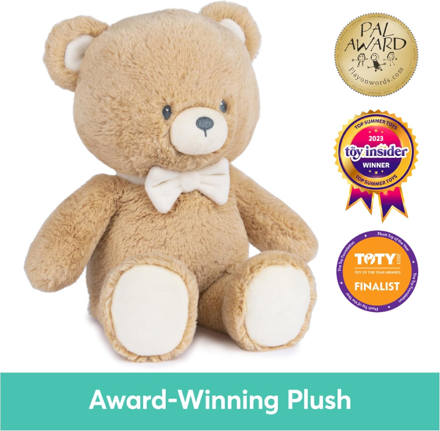 GUND Baby Sustainable Teddy Bear Plush, Stuffed Animal Made from Recycled Materials, Gift for Babies and Newborns, Brown, 13” - Image 2