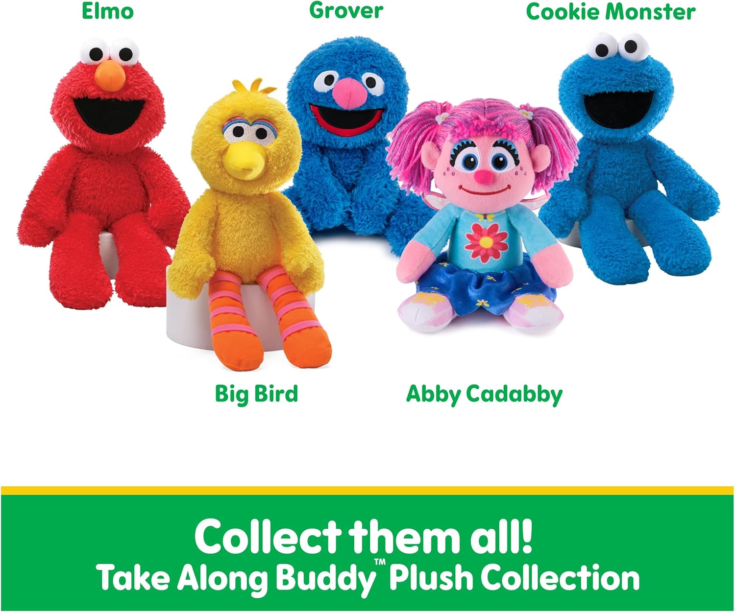 GUND Sesame Street Official Elmo Take Along Buddy Plush, Premium Plush Toy for Ages 1 & Up, Red, 13” - Image 8