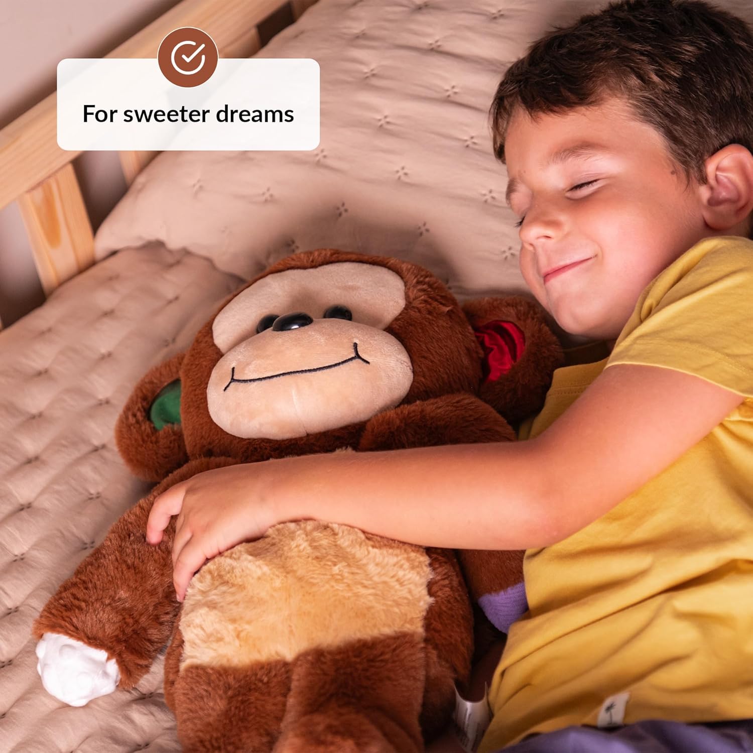 ODOXIA Sensory Monkey Stuffed Animal | Sensory Plush Toy | Fidget Stuffed Animal for Kids | Great for Sensory Needs | Sensory Stuffed Animals for Children | Sensory Pillow Plush - Image 3