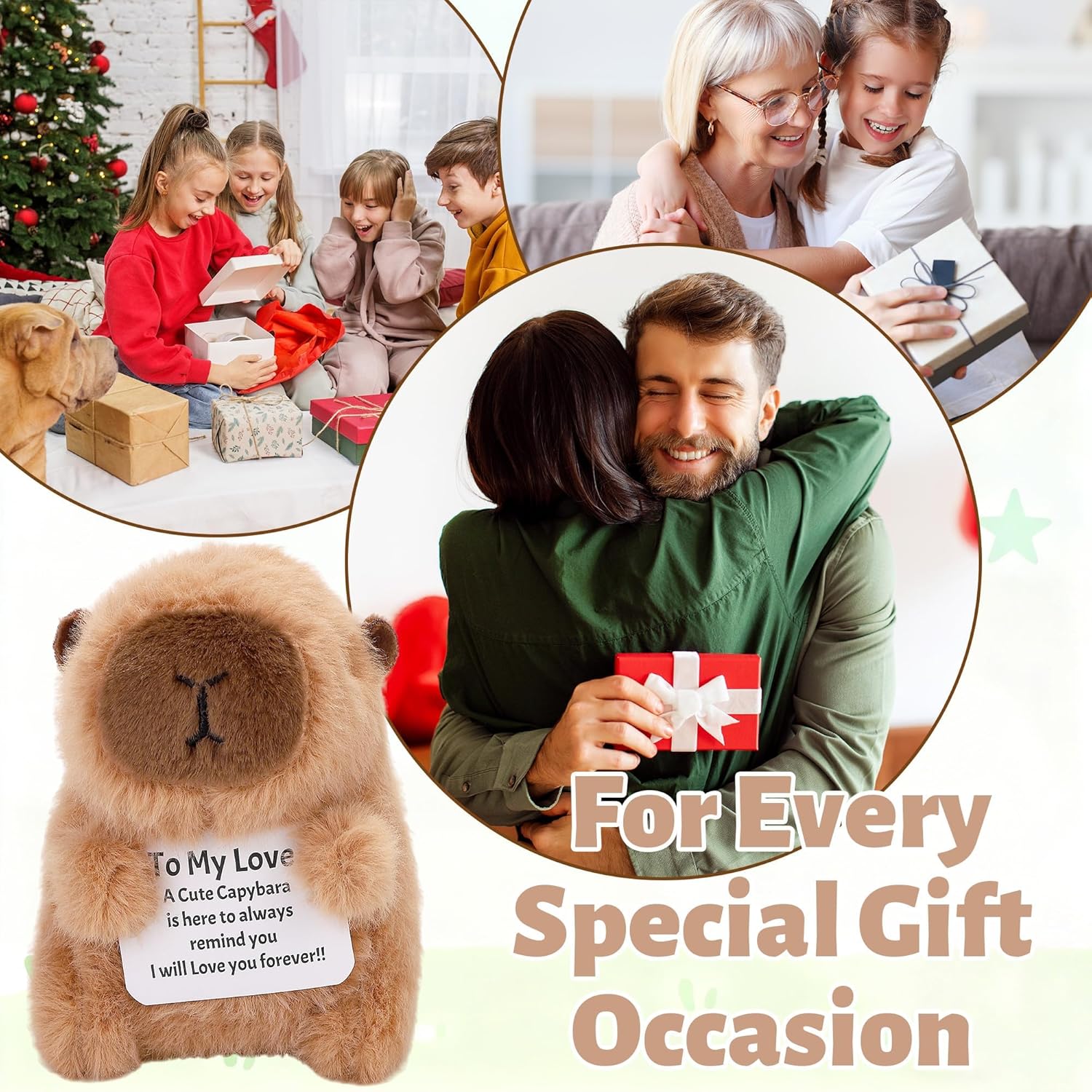 Valentine’s Day Gift Capybara Plush for Girlfriend, Boyfriend, Husband, Wife – Funny Handmade Stuffed Animal with to My Love Message Card for Anniversary, Wedding, Birthday - Image 6
