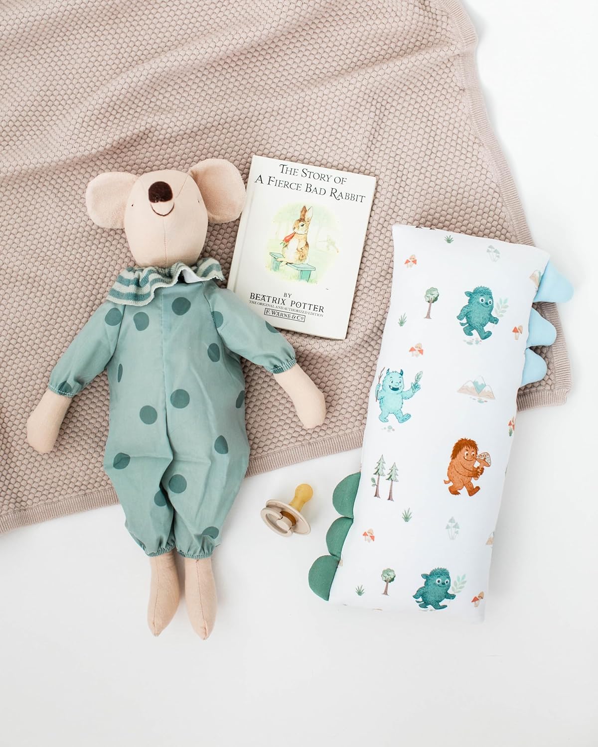 Theo's Lovey Pillow - Cloud-Soft Bamboo Lovey for Babies (0m+), Self-Soothing, Huggable Comfort Toy Pillow, Washable and Travel-Ready - Into The Mountain (Small) - Image 7