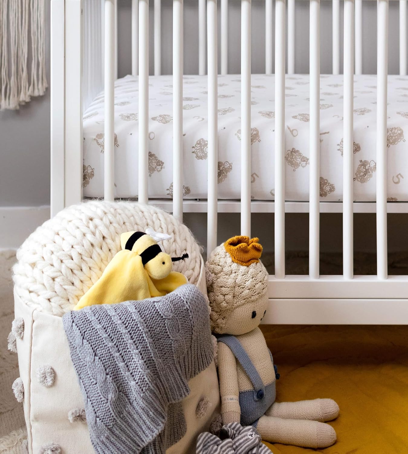 Burt's Bees Baby Baby Plush Toy Lovey, Hold Me Bee Stuffed Security Blanket, Infants Comfort Object, Made with Organic Velour Shell with Polyester, Sunshine Color, Size 12x12x3 Inches - Image 5