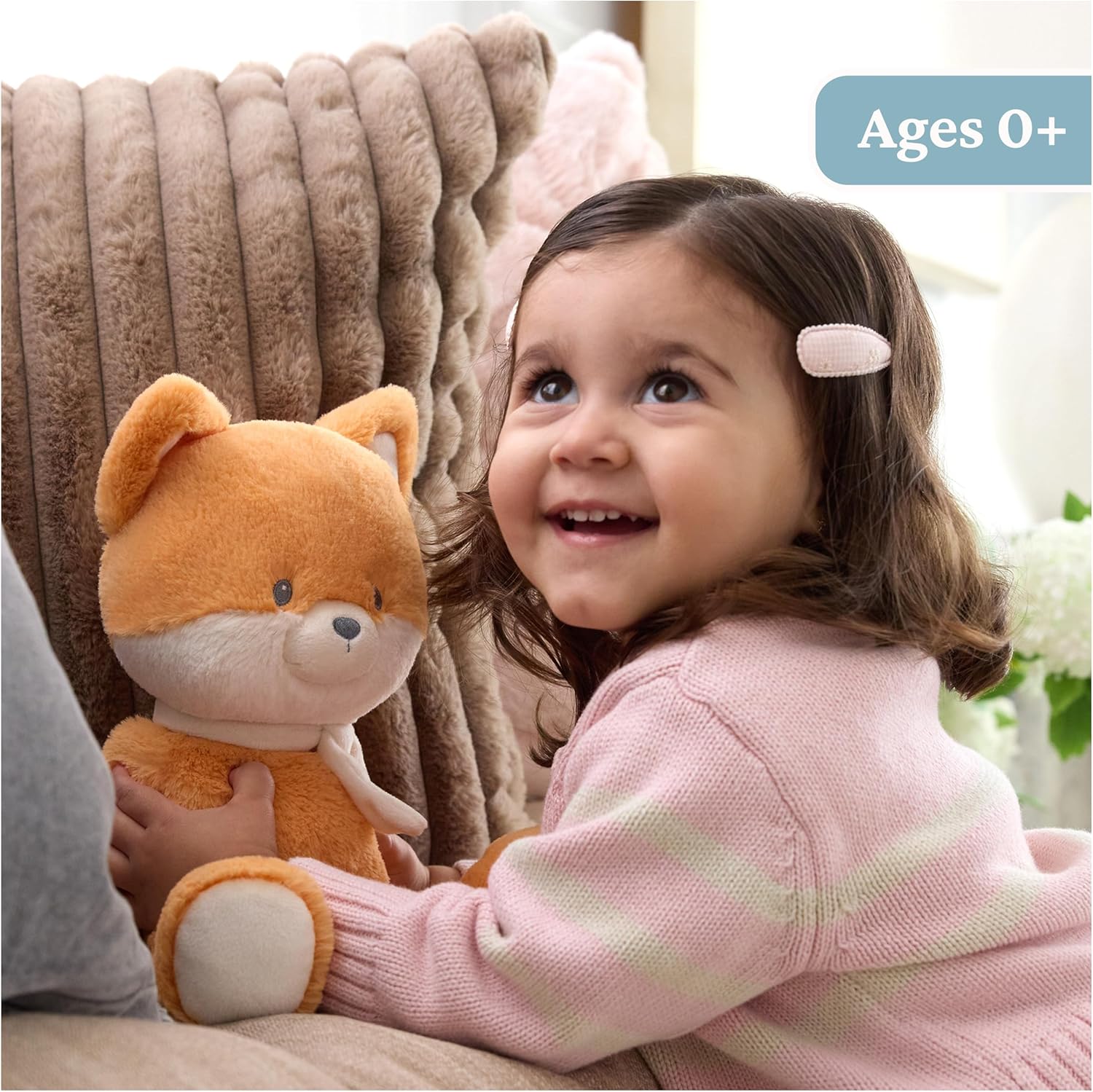 GUND Baby Sustainable Fox Plush, Stuffed Animal Made from 100% Recycled Materials, Spring Decor for Babies and Newborns, Orange/Cream, 13” - Image 4