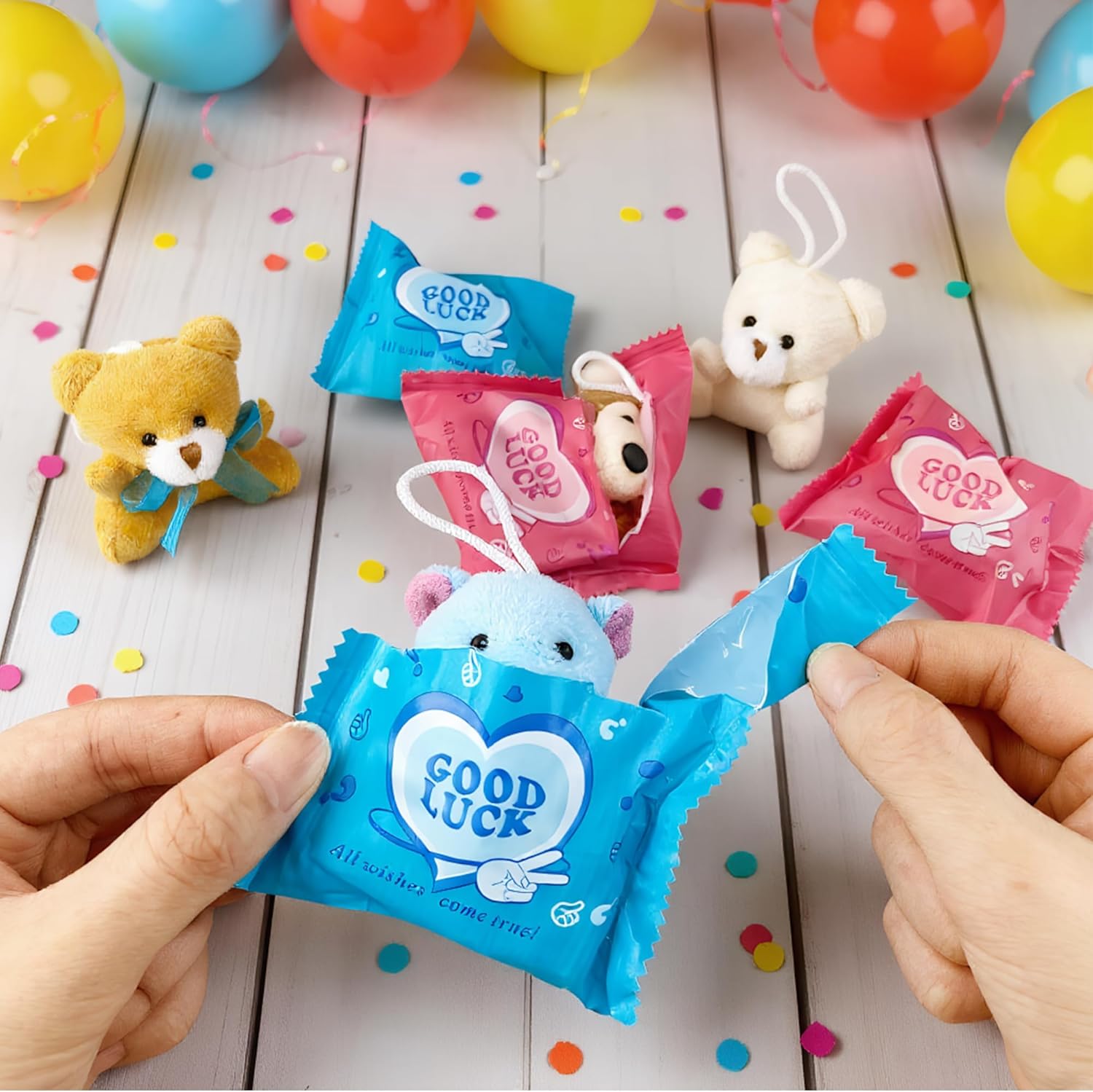 24 PCS 30 Styles Mini Blind Bags Mystery Bag Toys Random Style Mini Stuffed Animals Plush Keychain Bulk Collectible Surprise Party School Classroom Birthday Easter Egg - Image 4