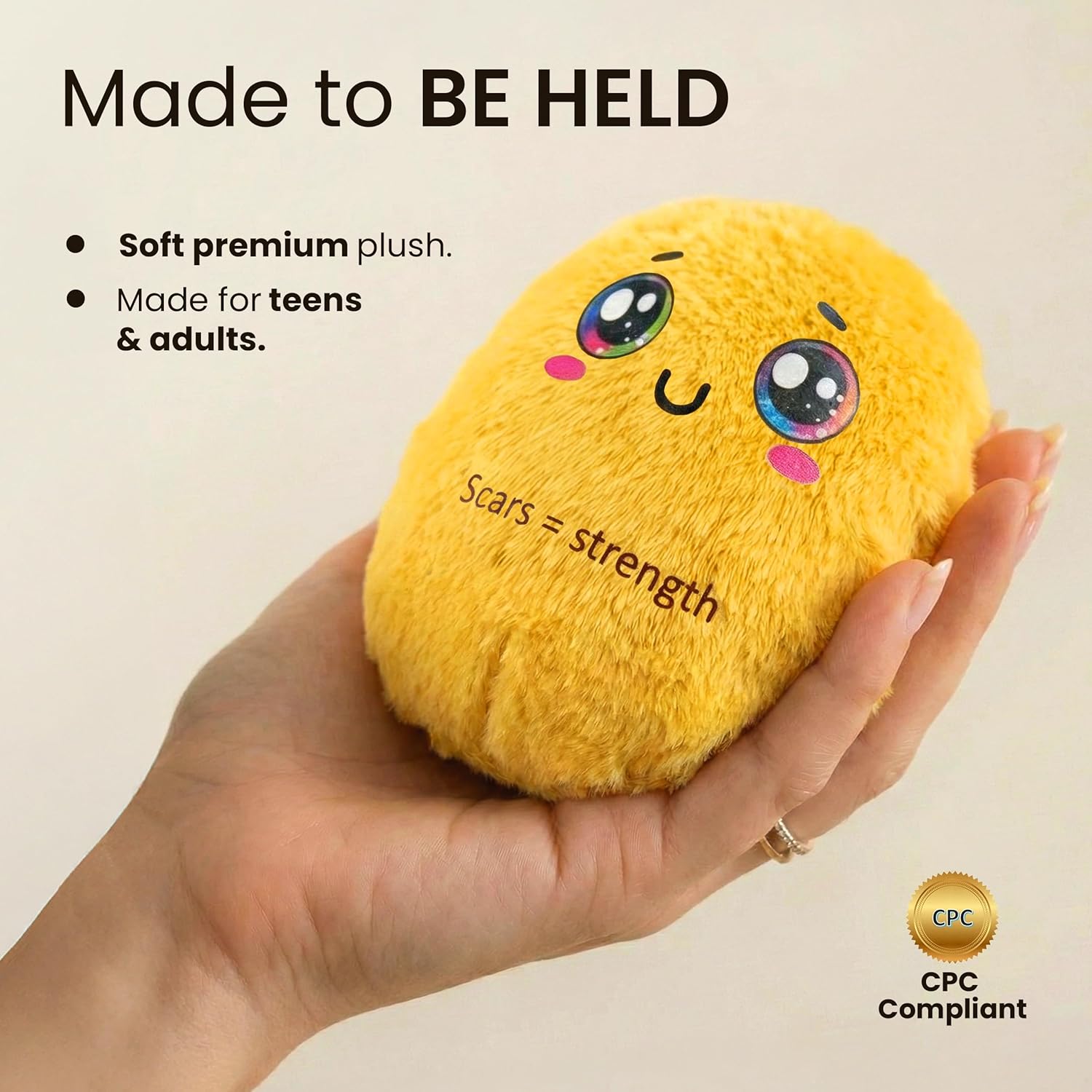 Healing Couch Nuggets, Emotional Support Nuggets Plush Set for Adults & Teens, Emotional Support Plushies Gift with Story Card & Gift Box, Meaningful Desk Decor for Overthinkers & People Pleasers - Image 5
