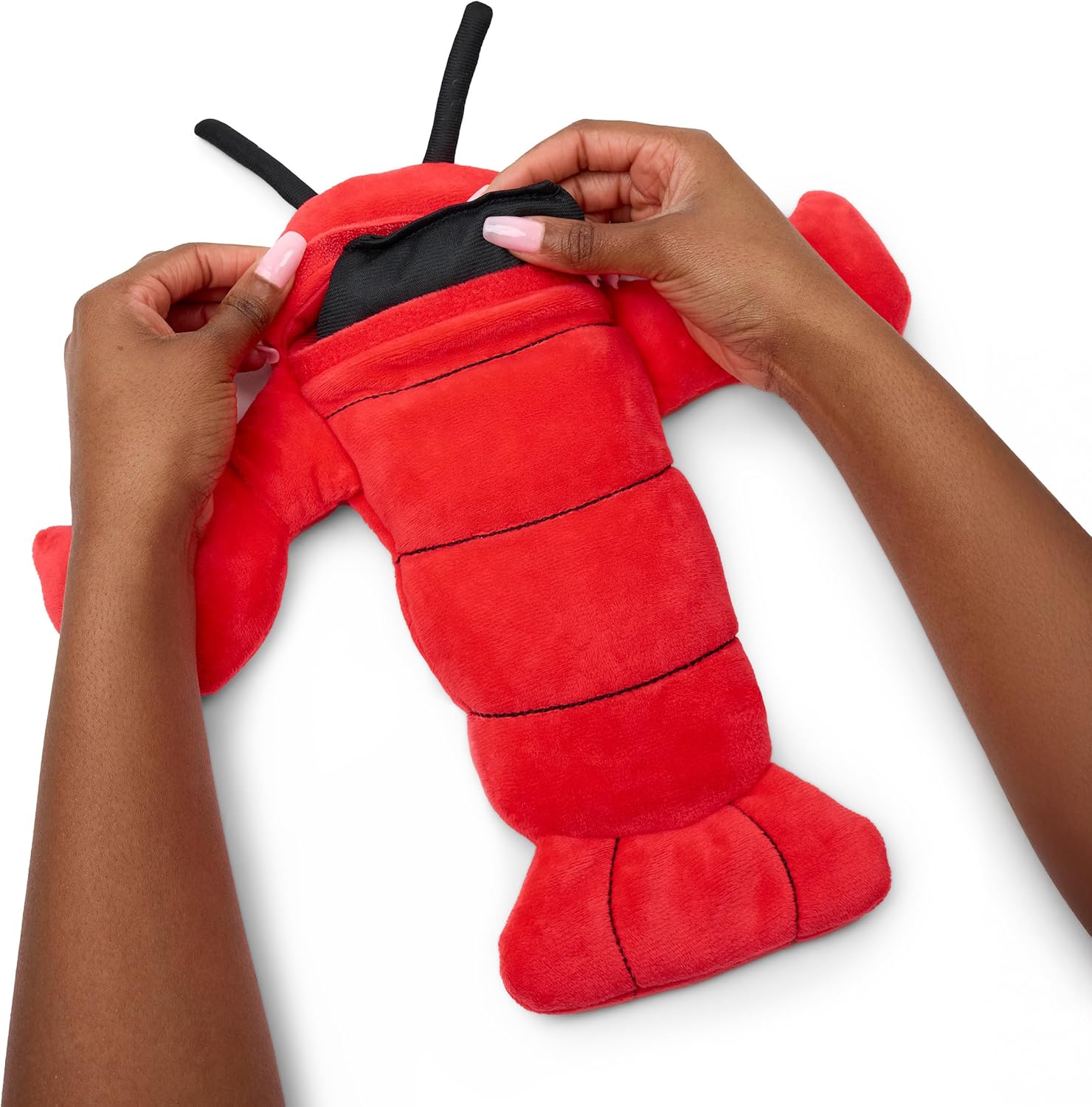 Menstruation Crustacean Lobster by Relatable, Microwavable Heating Pad for Period Cramps, Graduation Gifts, Cuddly Plushies and Lavender Scented Comfort Plush, Includes 1 Lobster Plushy - Image 6