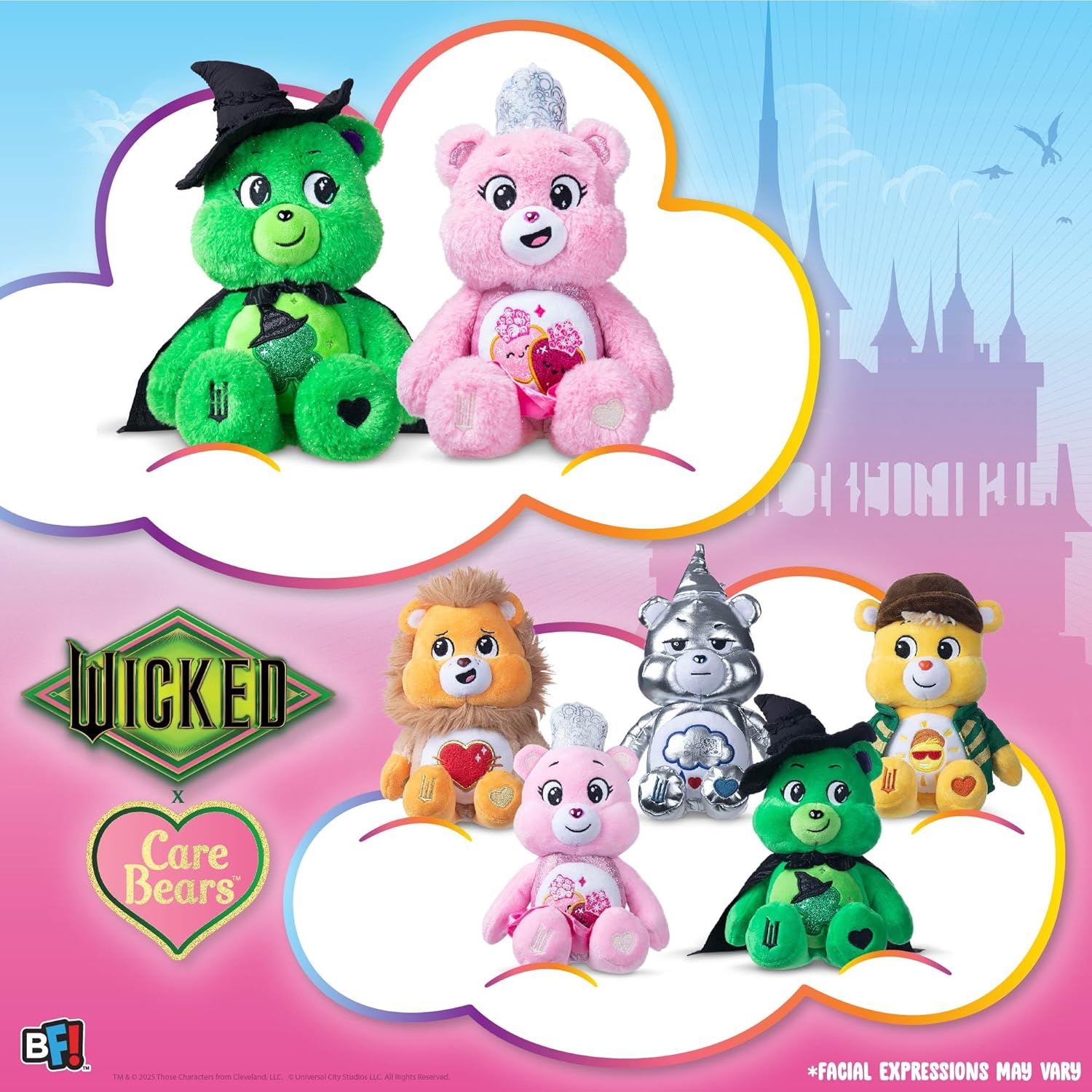 Care Bears - Care Bears x Wicked 2-Pack - Love-a-Lot Bear as Glinda & Good Luck Bear as Elphaba - Image 12