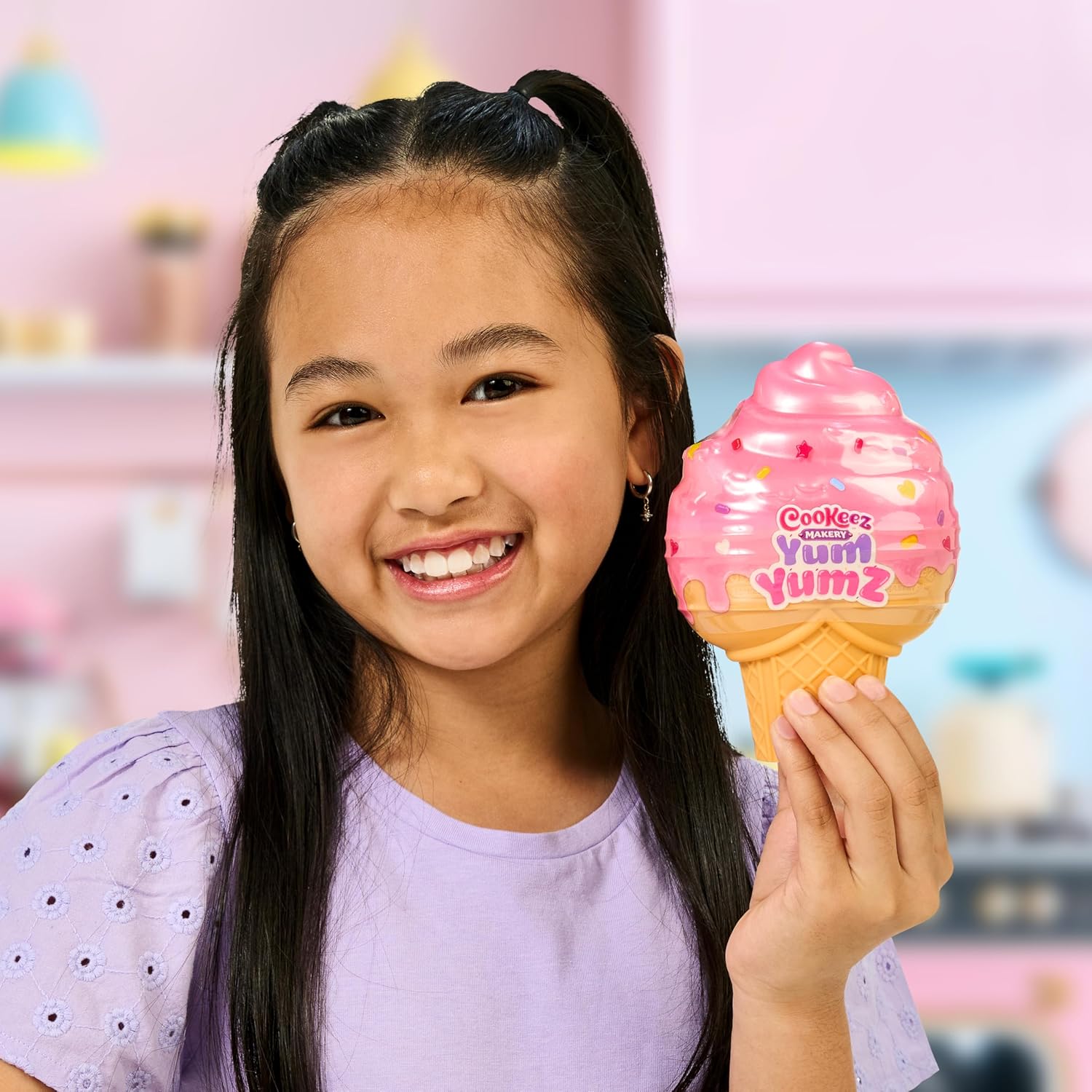 Cookeez Makery Yum Yumz Twin Pack, Full of Fun and Full of Yum! Add Ingredients & Discover 2 Super-Cute Scented Surprise Plush Pets Inside an Ice Cream Cone You Can Customize - Styles May Vary - Image 9