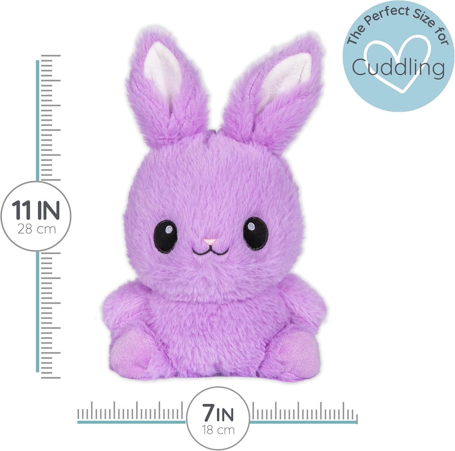 Boppsy Bunny Microwavable Easter Stuffed Animal, Weighted Heatable and Coolable Lavender Scented Plush for Kids and Adults, 1.5 lb, Warm Pals - Image 5