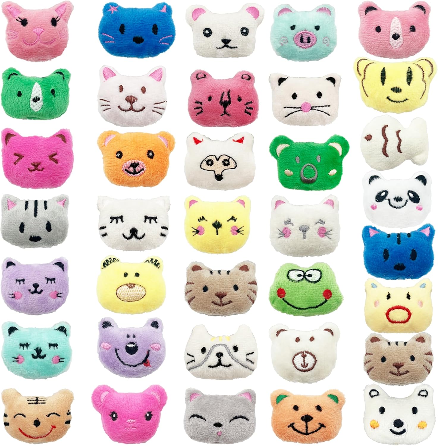 36PCS Mini Stuffed Animal Plush Toys 36 Styles Cute Small Stuffed Animals for Party Favors Treasure Box Prizes Claw Machine Carnival Goodie Bags