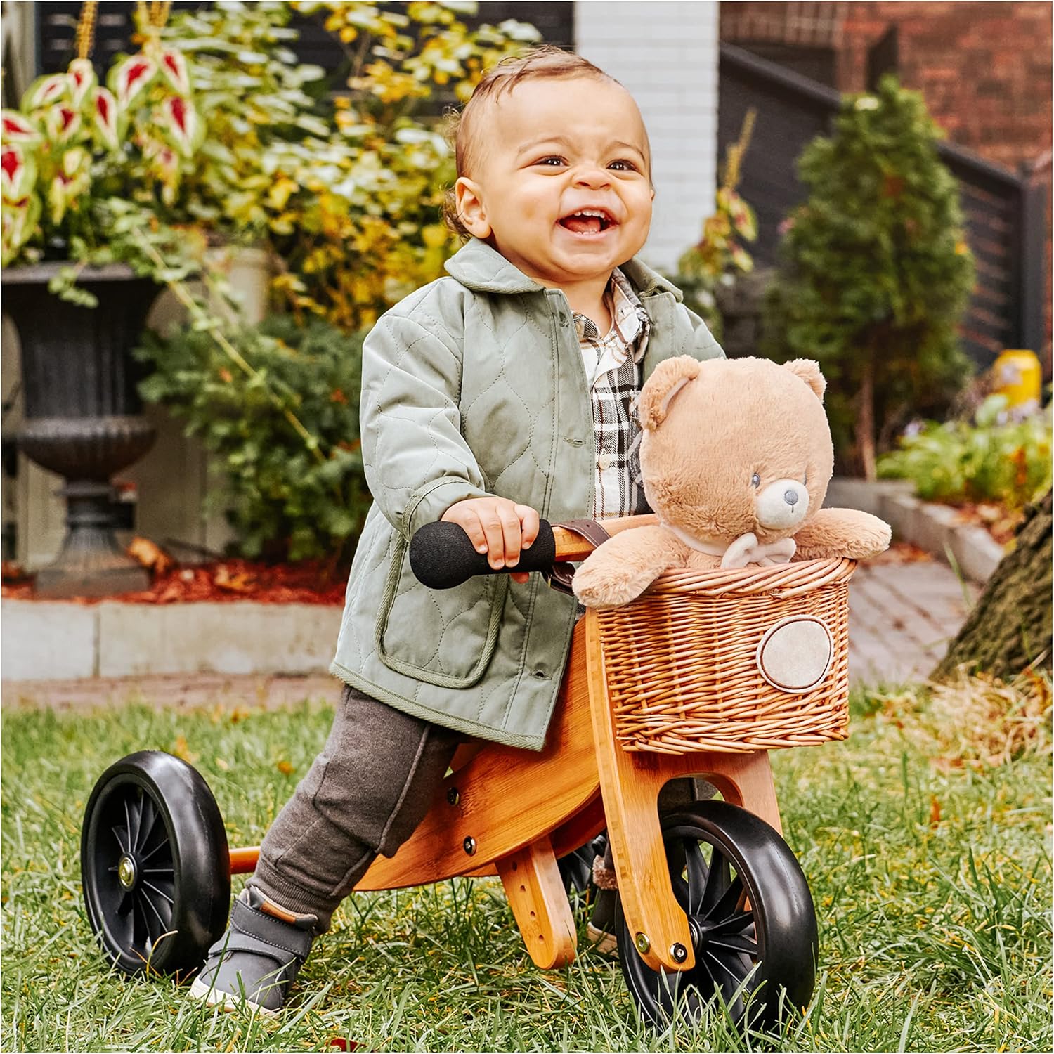 GUND Baby Sustainable Teddy Bear Plush, Stuffed Animal Made from Recycled Materials, Gift for Babies and Newborns, Brown, 13” - Image 6