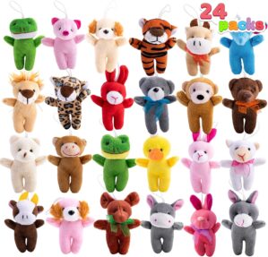 JOYIN 24 Pcs Mini Animal Plush Toys...