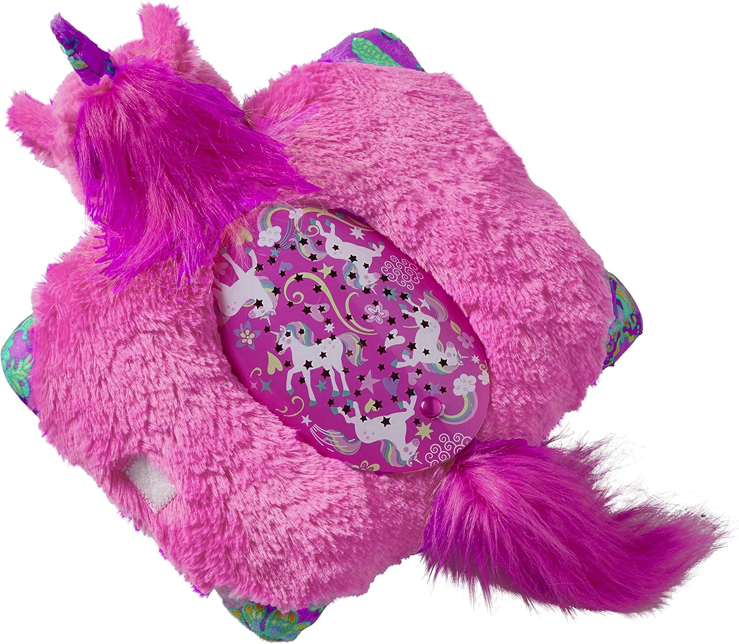Pillow Pets Colorful Pink Unicorn Sleeptime Lite 11" Stuffed Animal Plush Nightlight - Image 4