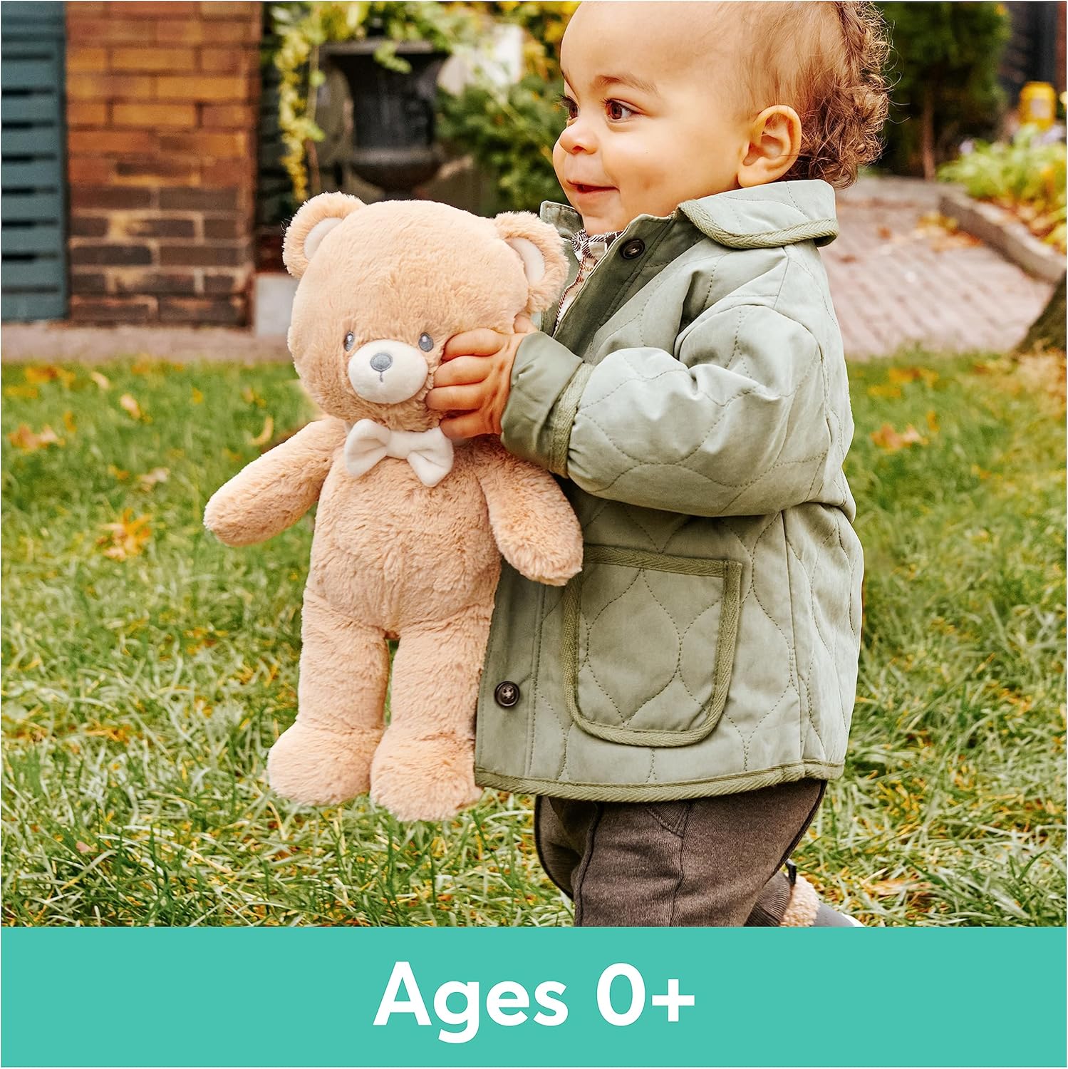 GUND Baby Sustainable Teddy Bear Plush, Stuffed Animal Made from Recycled Materials, Gift for Babies and Newborns, Brown, 13” - Image 4