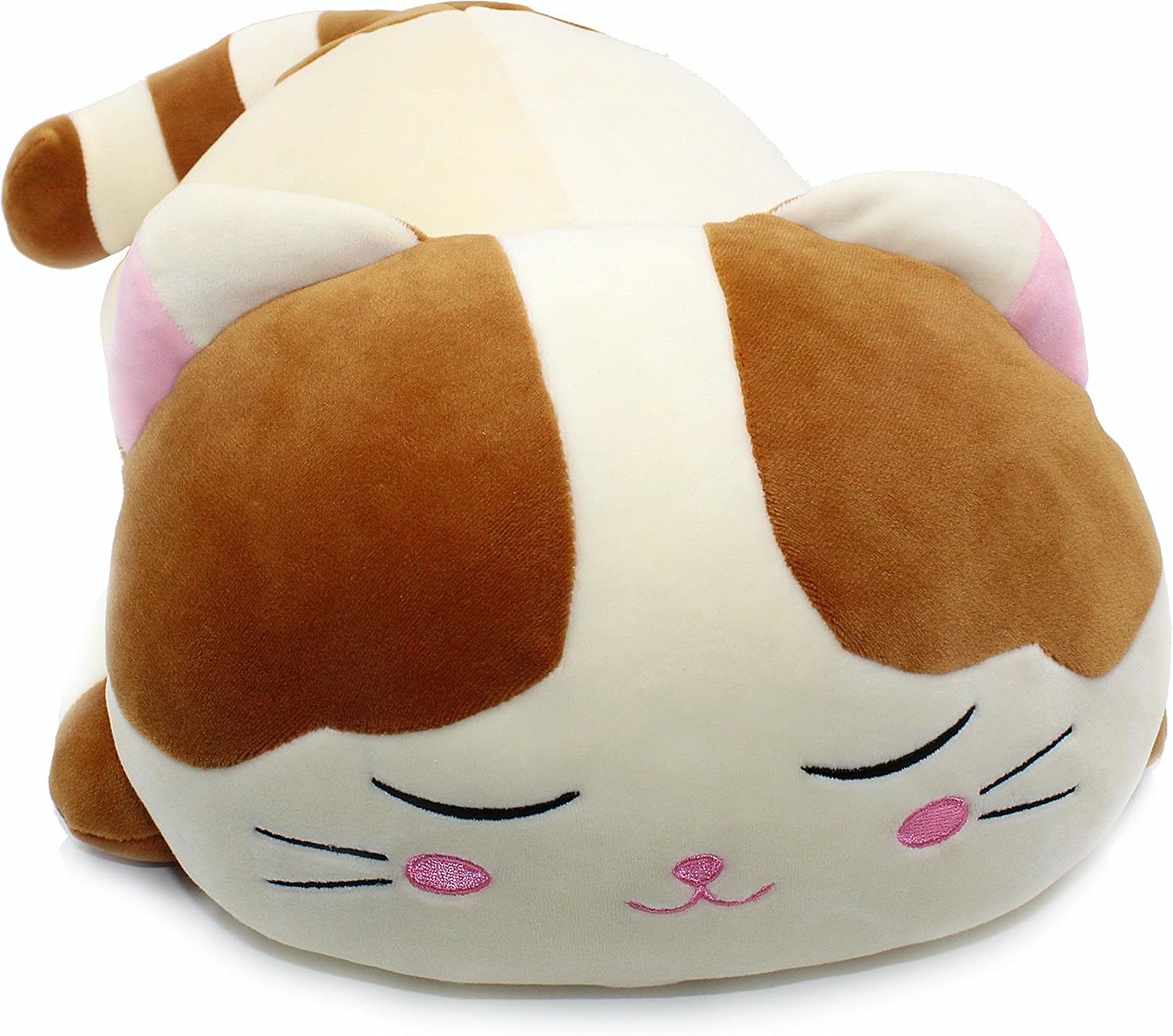 Very Soft Cat Big Hugging Pillow Plush Kitten Kitty Stuffed Animals Brown 23.5" - Image 3
