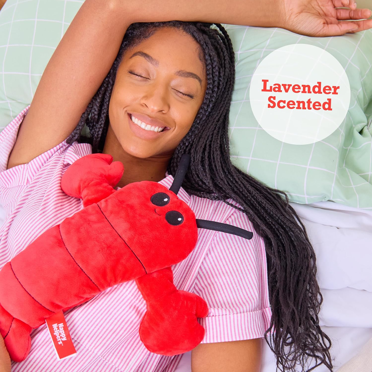 Menstruation Crustacean Lobster by Relatable, Microwavable Heating Pad for Period Cramps, Graduation Gifts, Cuddly Plushies and Lavender Scented Comfort Plush, Includes 1 Lobster Plushy - Image 4