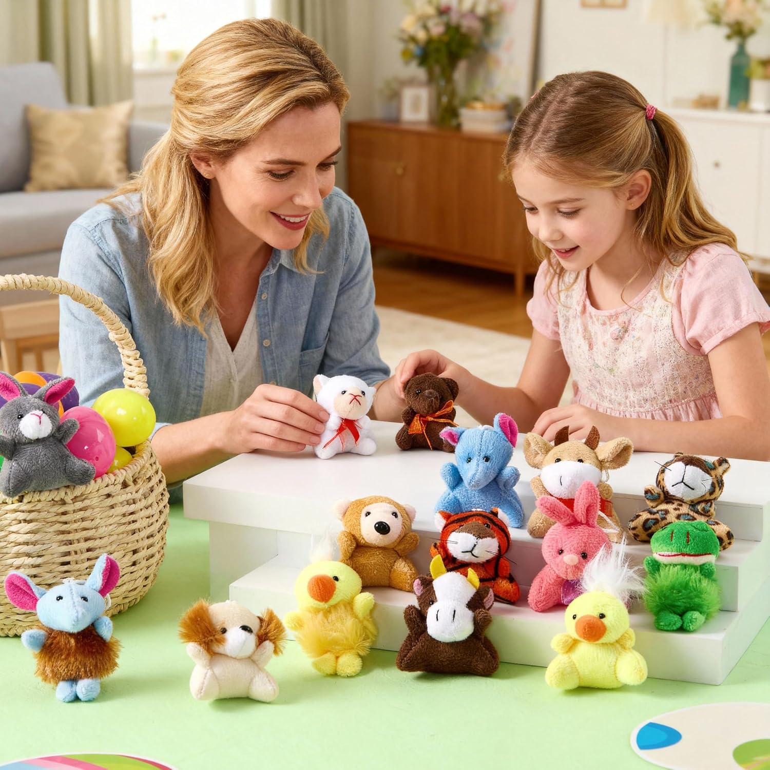 JOYIN 24 Pack Mini Animal Plush Toy Assortment (24 Units 3" Each), Animals Keychain Decoration for Kids, Small Stuffed Animal Bulk for Kids, Carnival Prizes, School Gifts, Party Favor Goodie Bags - Image 6