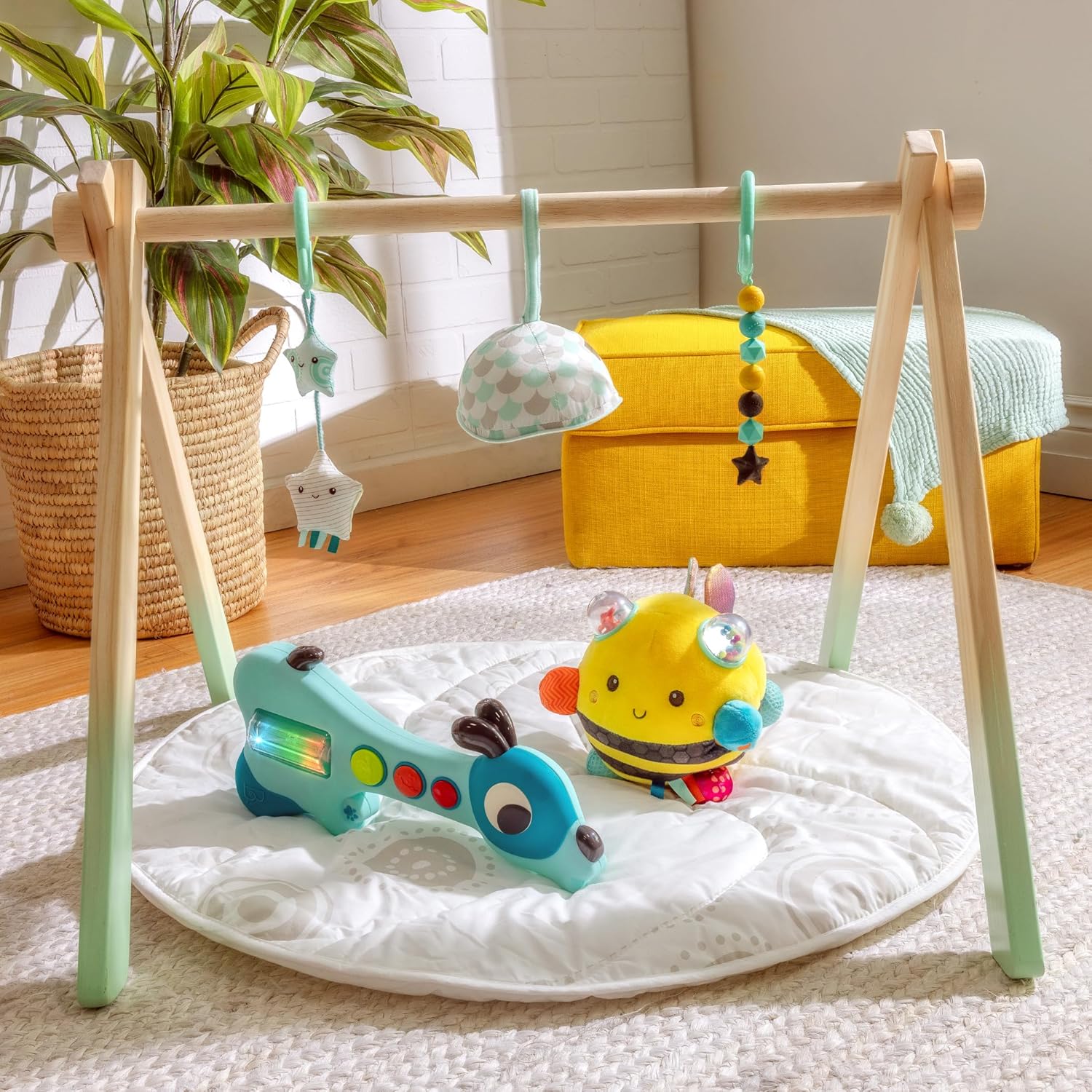 B. toys – Sensory Plush Bumble Bee with Fun Features, Interactive Play, Bumps, Colors, Textures & Sounds, Toys for Infants, Babies – 0+ Months - Image 3