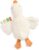 Itzy Ritzy Huggable Lovey – Soft Plush Baby Comfort Toy & Snuggle Companion with Sensory Ribbons – Machine Washable – Designed for Newborns & Toddlers (Goose)