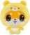 TeeTurtle Cloudheads Mochi The Shiba Inu Dog Plush – 5-Inch Pineapple Cake Scented Teddy Berries Stuffed Animal with Embroidered Details – Soft Cuddly Plush Toys for Kids, Teens, and Adults