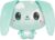 TeeTurtle Cloudheads Nimbus the Cloud Bunny Plush – 5-Inch Rabbit Stuffed Animal with Embroidered Details – Soft Cuddly Plush Toys for Kids, Teens, and Adults