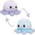 TeeTurtle – The Original Reversible Octopus Plushie – Happy + Angry Snowflakes – Cute Sensory Fidget Stuffed Animals That Show Your Mood – 4 inch, 1 count
