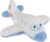 Apricot Lamb Comfort Plane Stuffed Animals for Kids, Soft Cute Plush Toys for Baby Girl and Boy, Fluffy Comfort Plane