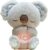 QFCST Relief Koala Breathing Stuffed Toy, Anxiety Relief Plush Breathing Animal, Sleeping Koala Plush Breathing with Musical Lights & Rhythmic Breathing Motion