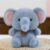 Rexinc Scented Elephant Plushie Stuffed Animal, Ultra Soft Cute Cuddly Plush Toy with Beads, Squishy Squeezable Desk Pal Stuffed Toy for Kids Toddlers, 6.8 Inches