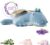 OSOCU® Microwavable Heating Pad Blue Winged Dragon Plush – 1.4 Lb Weighted Stuffed Animal Toy with Tourmaline Beads & Lavender – 16″ Squished Long Dinosaur Pillow – Lumbar Back Cushion Lasting Warmth