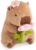CHDBLOCK Flower Capybara Plush, Cute Capybara Plush Pillow Kawaii Flower Stuffed Aniamls Capybara Plushies Toys Gifts for Kids 11 inch