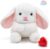 10″ Heartbeat Recordable Bunny Plush Toy, Voice Recorder Bunny Stuffed Animal w/30 Sec Recorder, Rabbit Plushie Messages Recording Playback Gifts for Baby Girls Boys Birthday Baby Shower