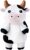 Milk Cow Microwavable Heating Pads for Belly, Neck & Shoulders, Heatable Plush with Moist Heat, Removable Plush Cover, Unscented Natural Fill, Adorable Surprise Present, 6.3″ x 10.6″, 1.5 lb