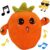 Baby Musical Sensory Toy,nteractive Musical Plush Toy with Sounds，Sensory Activity Learning Educational Kid Toy,Fun Christmas and Birthday Gifts Suitable for Multiplayer interaction (Orange Radish)