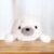 7.8″ White Seal Plush – Posture Improvement Desk Buddy – Soft & Supportive Sitting Companion – Cute Stuffed Animal for Office, Study, and Gift