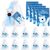 Silipull 12 Pcs Polar Bear Stuffed with Hats & Scarves Winter Holiday Party Gift 4″ Plush Christmas Animal Toy for Xmas Adults Teacher Gifts Family Reunions Winter Events
