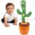 Talking Cactus Toy for Babies 6+ Months & Toddlers – Dancing Singing Repeating Cactus Toy with 10 Songs & Lights, Interactive Plush Gift for Kids Age 1 2 3 4 5 6, for Kids